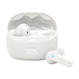 JBL Tune Beam 2 - White - True Wireless Noise Cancelling Earbuds - Hero JBL Tune Beam 2 - White - True Wireless Noise Cancelling Earbuds - Hero